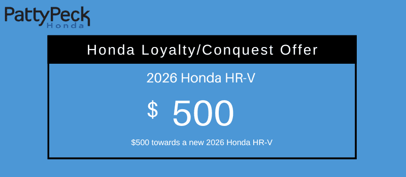 2026 Honda HR-V Loyalty/Conquest Offer