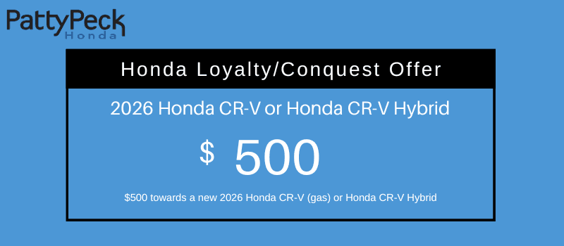 2026 Honda CR-V & Honda CR-V Hybrid Loyalty/Conquest Offer