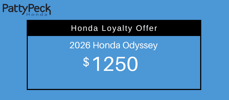 2026 Honda Odyssey Loyalty Offer