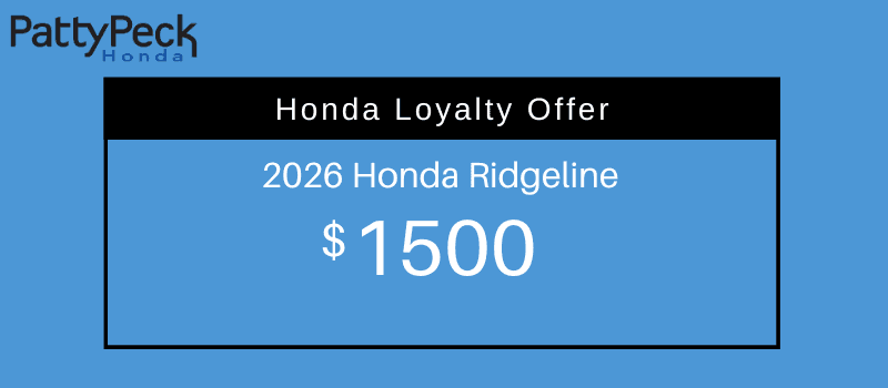 2026 Honda Ridgeline Loyalty Offer