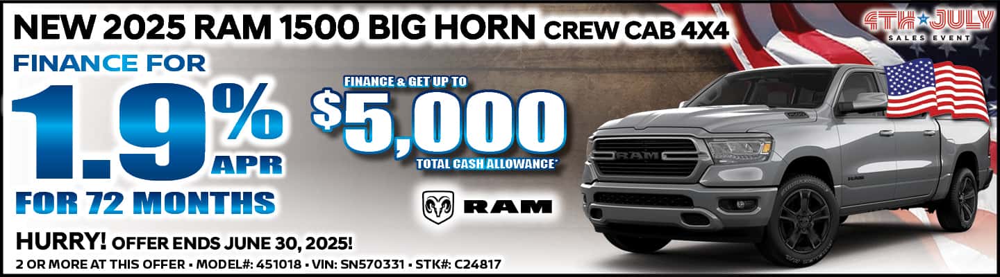2025 RAM 1500 BIG HORN CREW CAB IN POWAY,CA