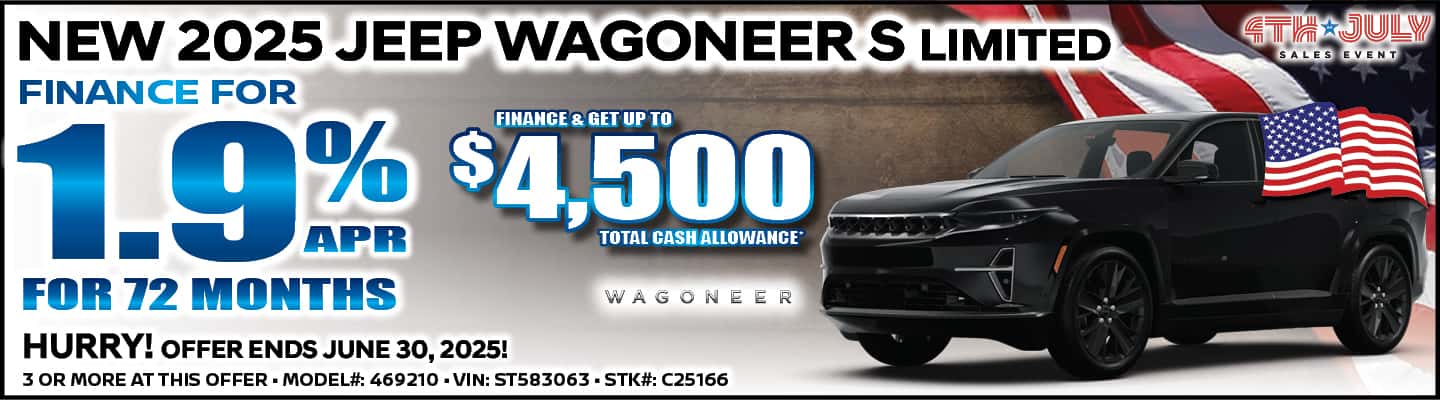 2025 Jeep Wagoneer S Special Offer in Poway, CA