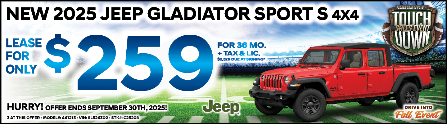 2025 JEEP GLADIATOR SPORT S