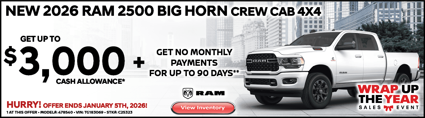 2026 RAM 2500 BIG HORN CREW CAB 4X4