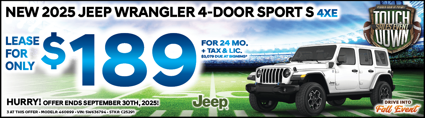 2025 JEEP WRANGLER 4-DOOR SPORT