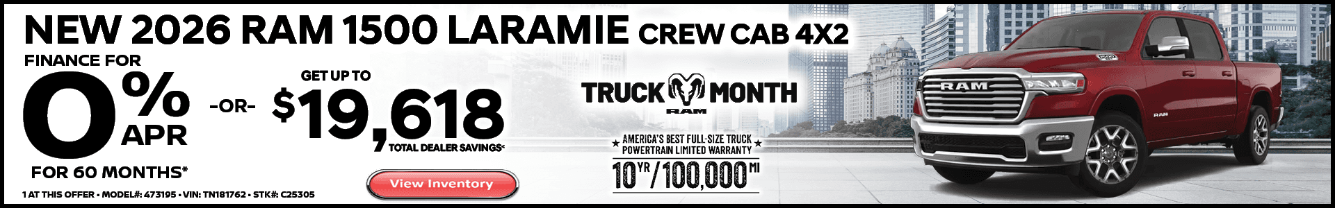 2026 RAM 1500 LARAMIE