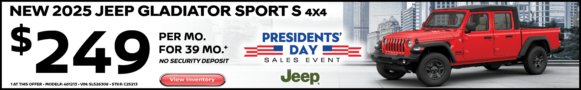 2025 Jeep Gladiator Sport