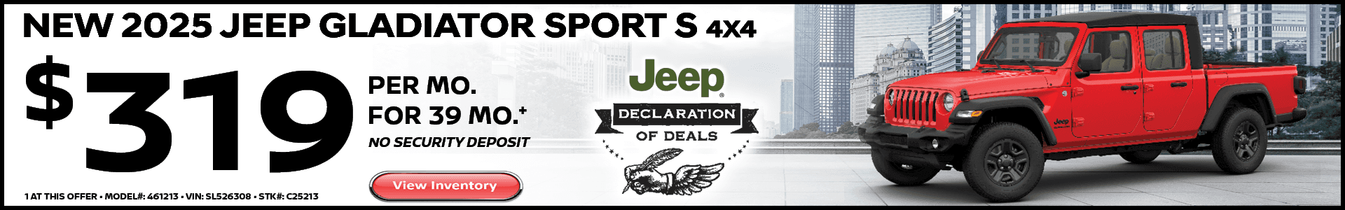 2025 Jeep Gladiator Sport