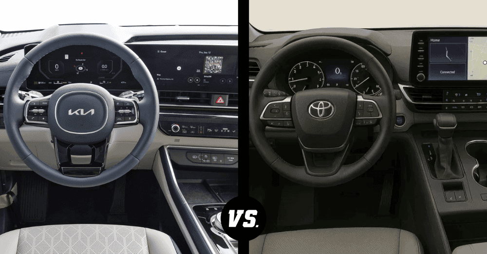 2026 Kia Carnival vs. Toyota Sienna - interior comparison