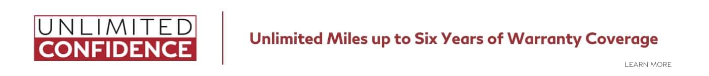 Unlimited miles up to 6 years of warranty coverage