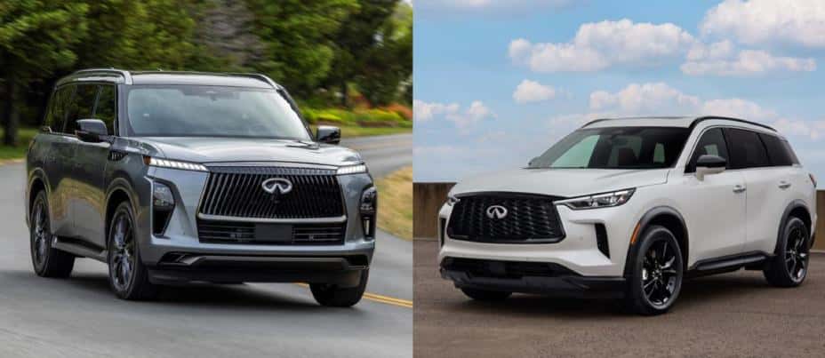 the INFINITI qx80 and qx60 suvs