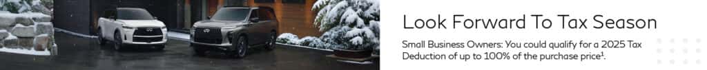 2025 vehicle tax deduction section 179 INFINITI qx60 qx80