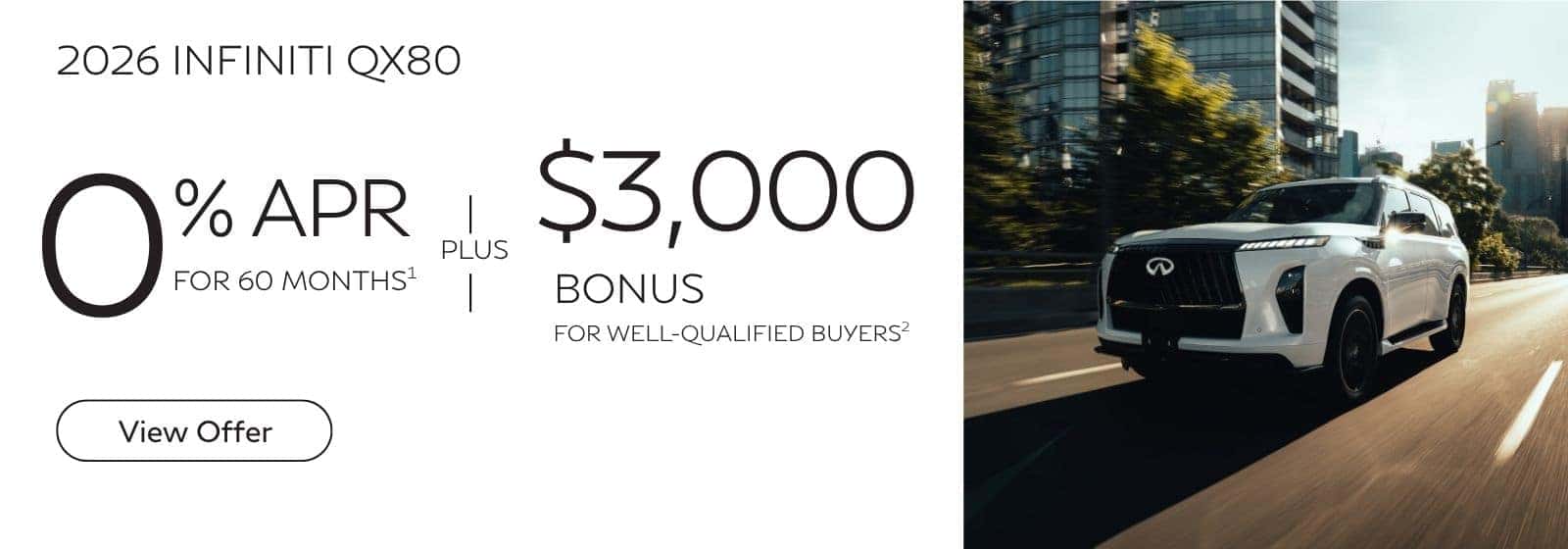 2026 QX80 October Offer