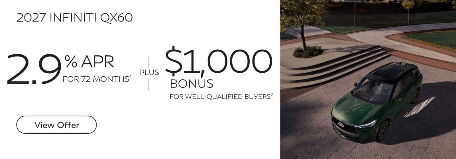 2026 QX60 APR Offer