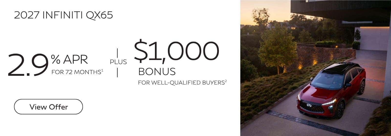2027 QX65 Offer
