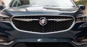 The front grille of a 2019 Buick Enclave Avenir is shown.