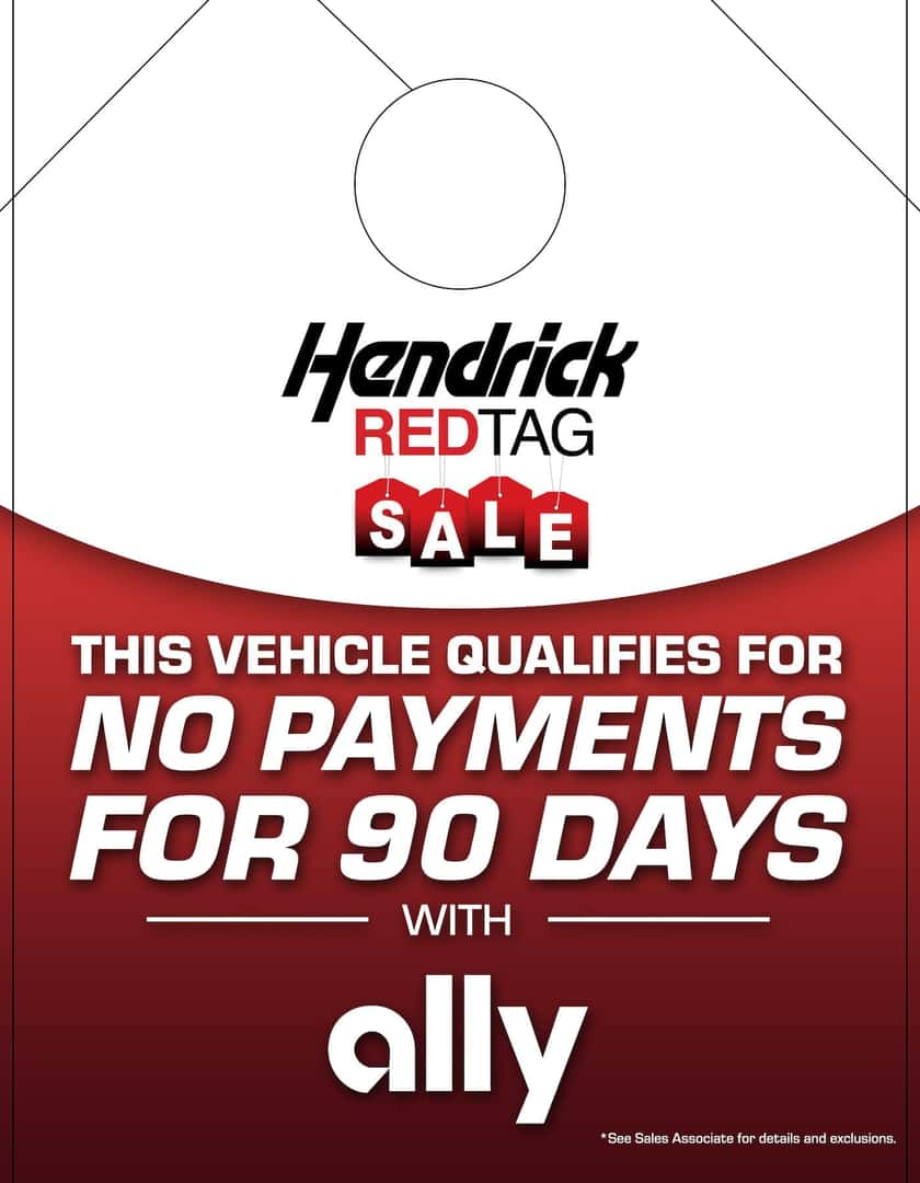 Hendrick Red Tag sales event flyer