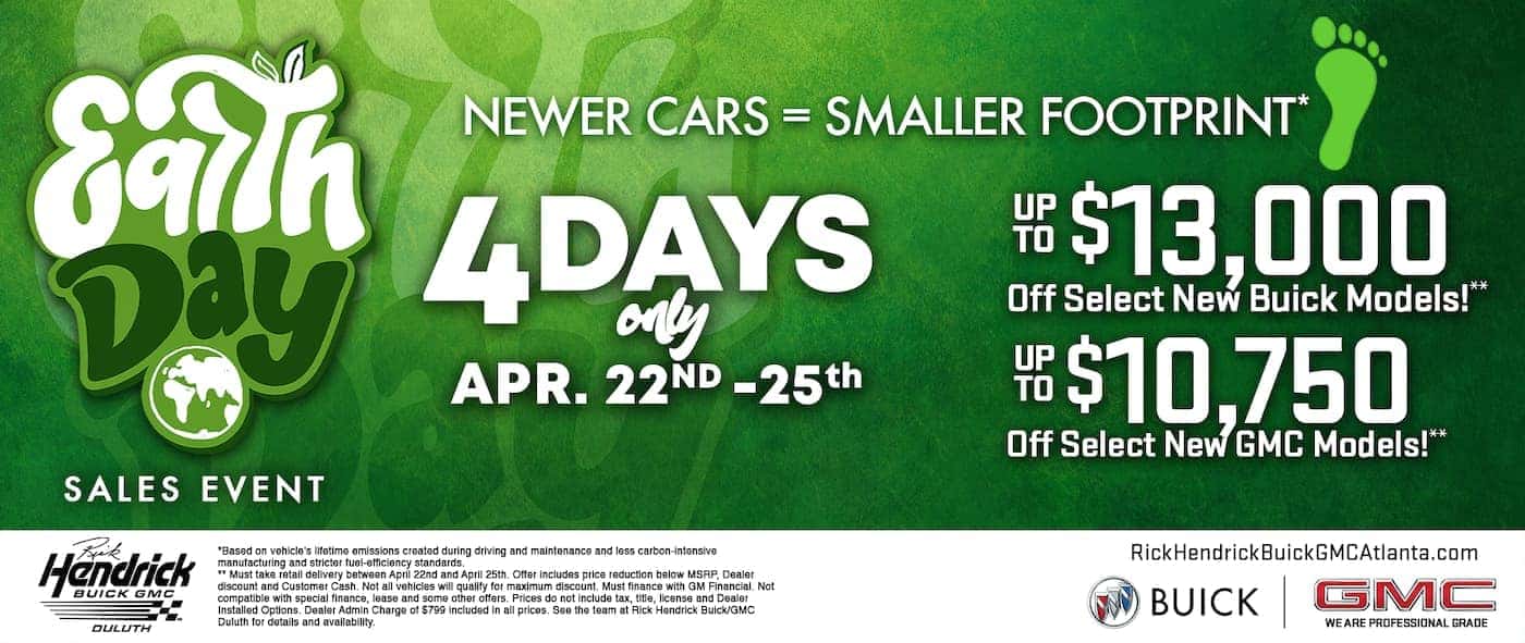 Earth Day sales event banner