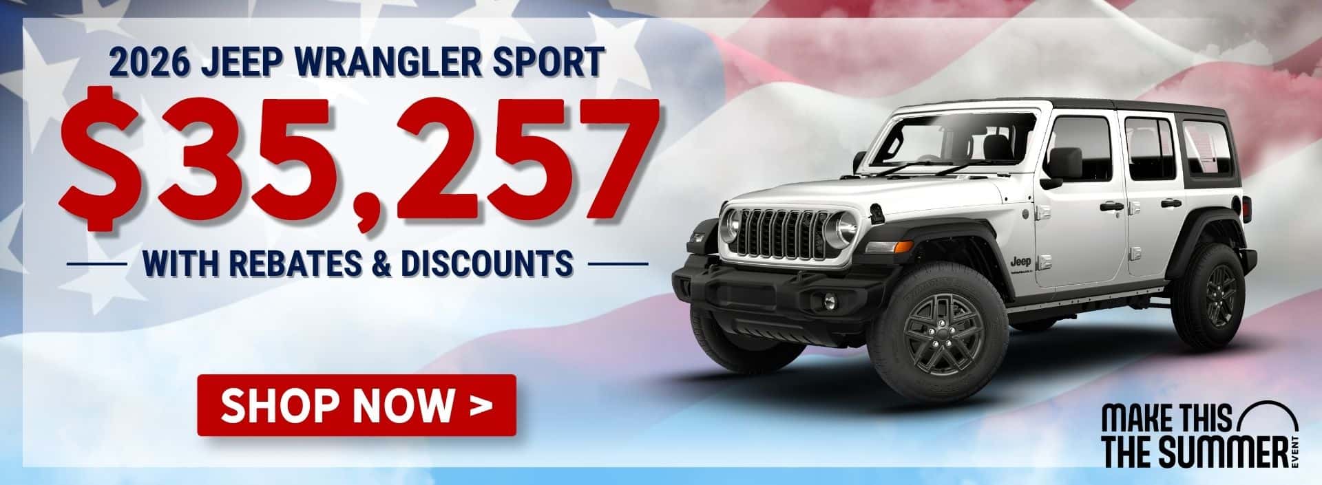 JUNE - 2026 JEEP WRANGLER SPORT