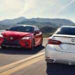 2019 Toyota Camrys on Highway
