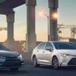 2020 Toyota Corollas Parked by Bridge