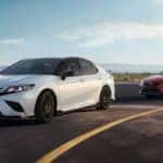2020 Toyota Camry Models on Highway
