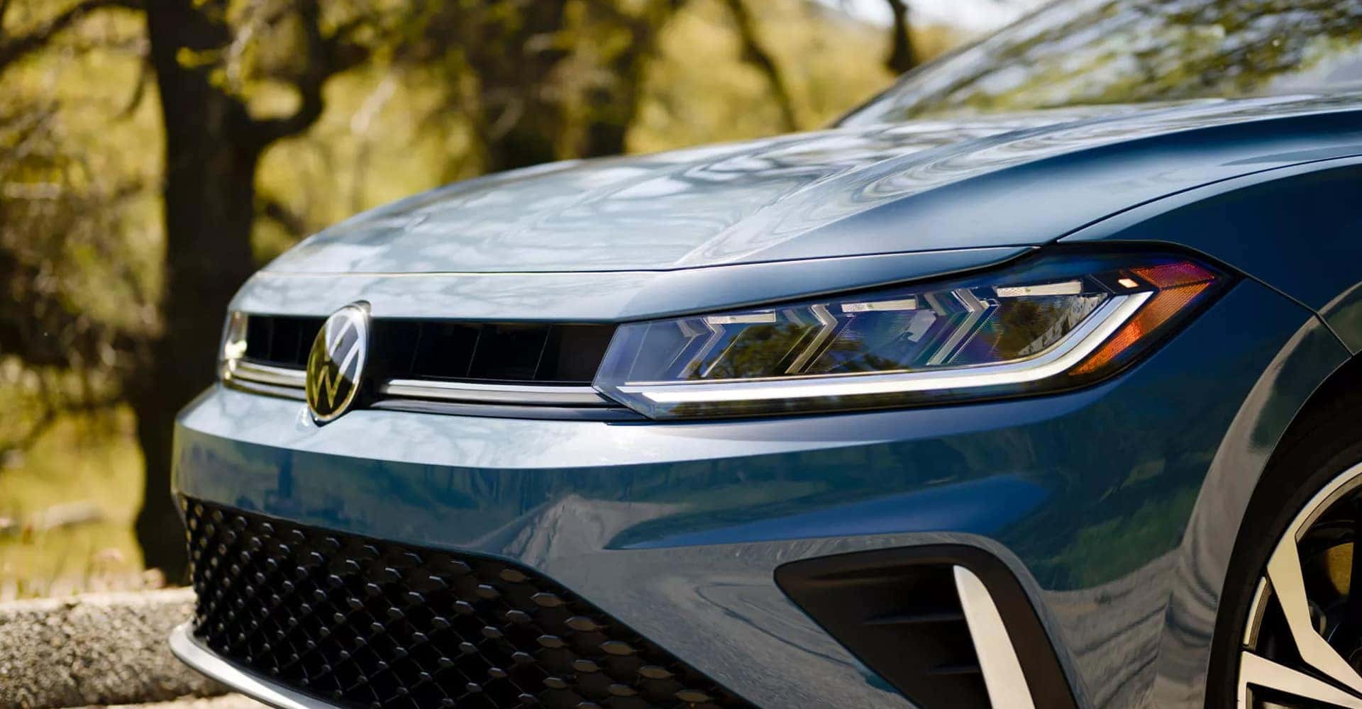Close Up of 2025 Volkswagen Jetta Headlights