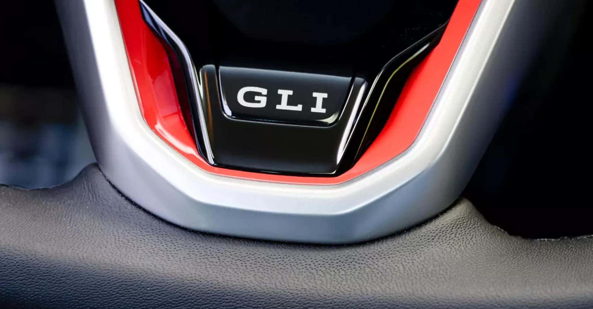 Close Up of Detailing on 2025 Volkswagen Jetta GLI Steering Wheel