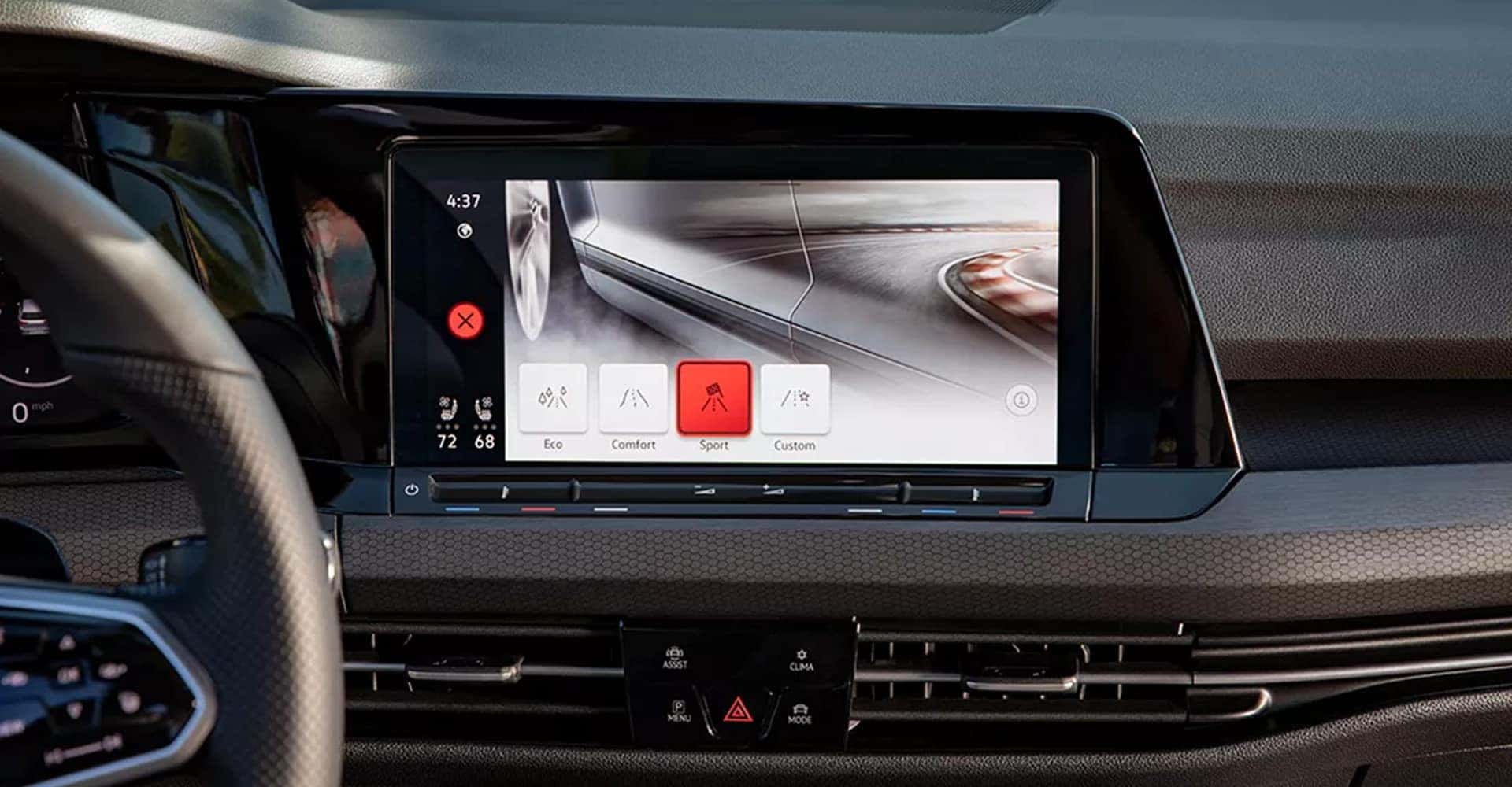 Dashboard safety feature VW Golf GTI
