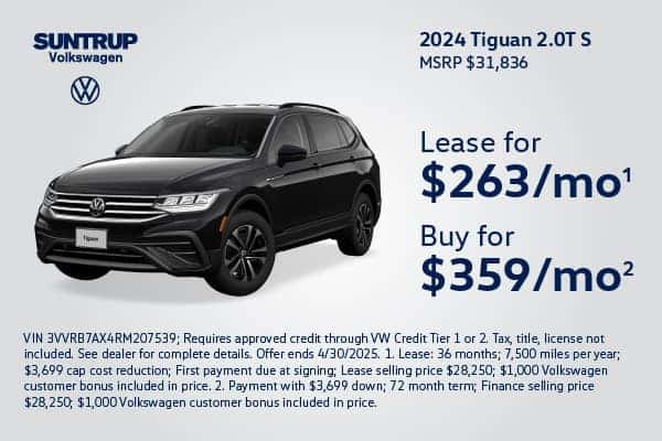 2024 Tiguan April offer