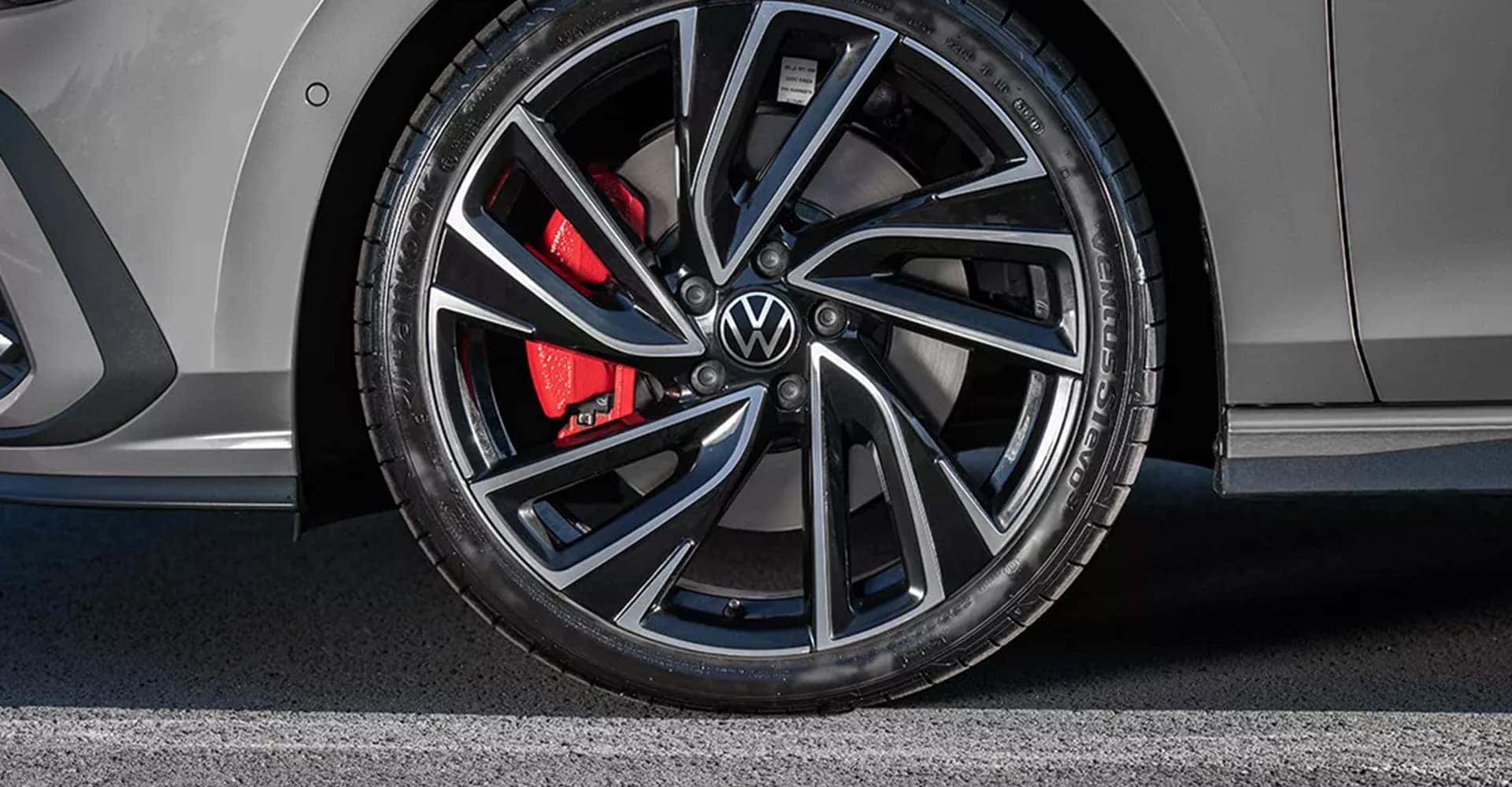 Wheel closeup VW Golf GTI