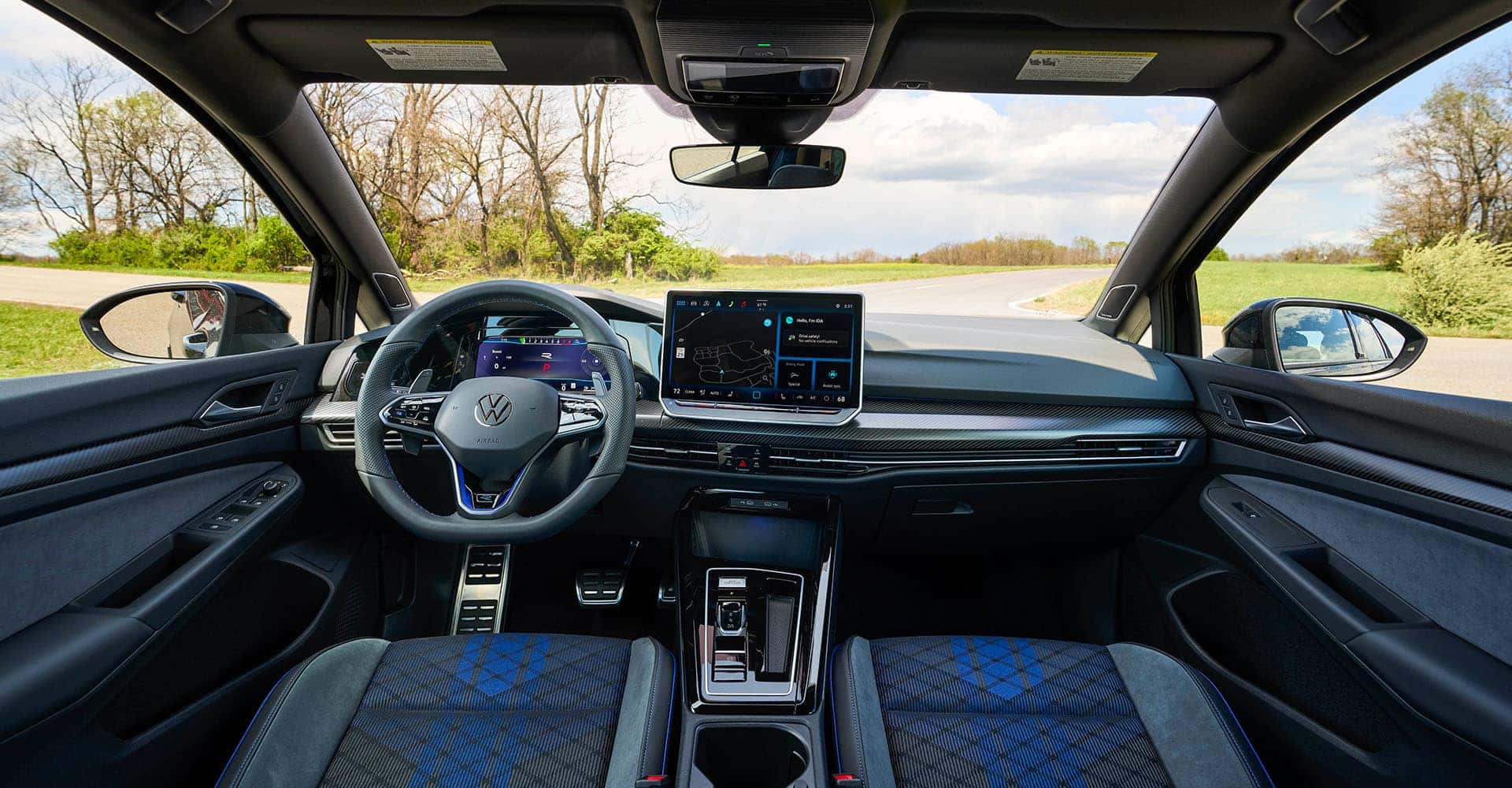 2025 VW Golf R overall front seat area