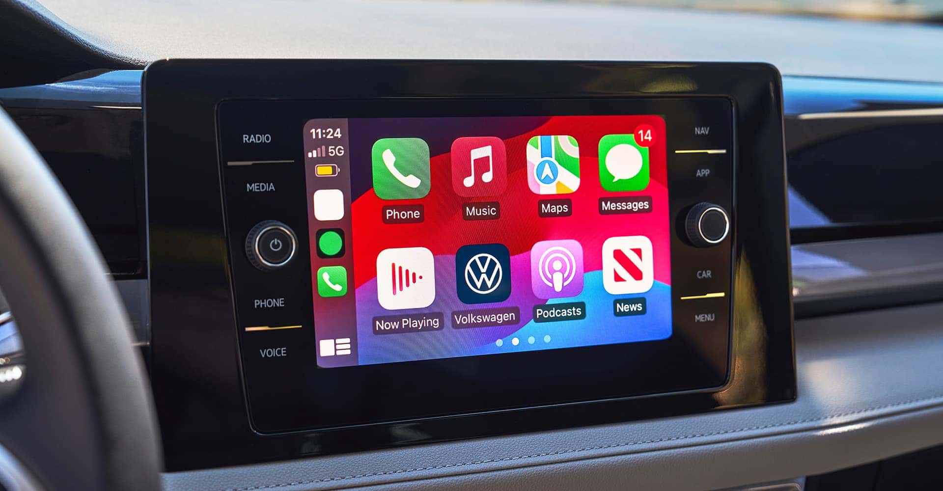 2025 VW Taos touch screen device