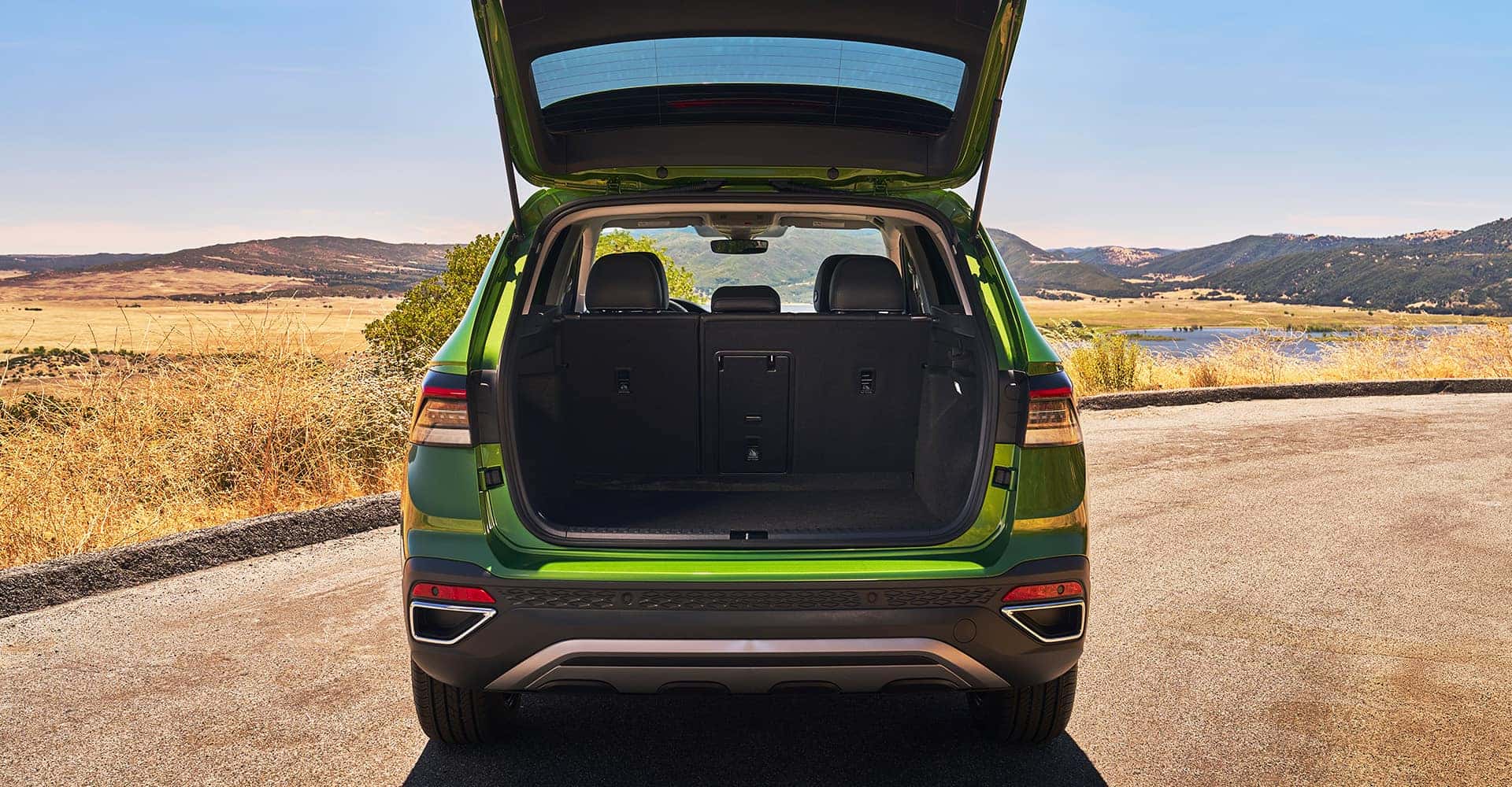 2025 VW Taos trunk open view
