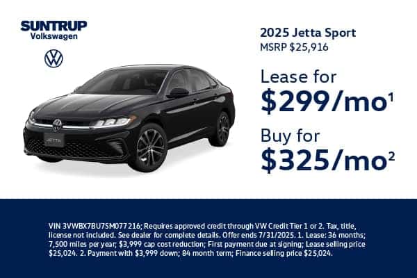 2025 Jetta Sport July offer
