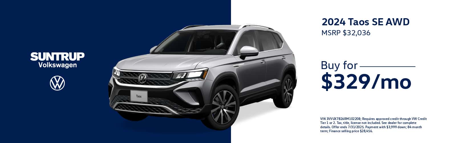 2024 Taos July offer