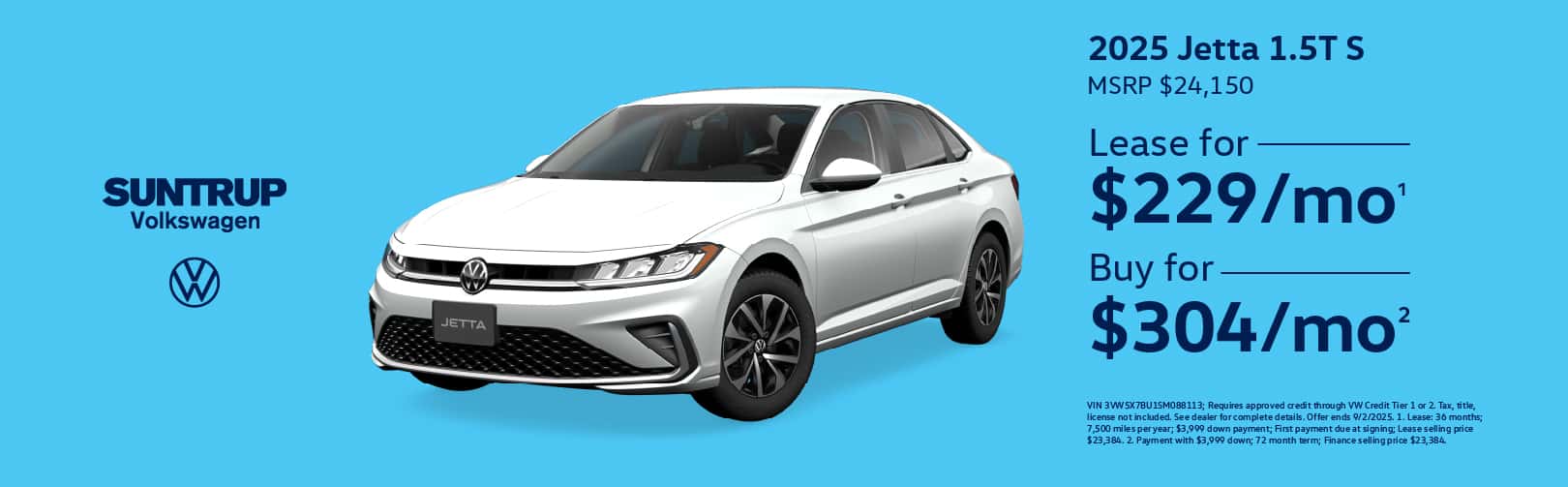 2025 Jetta August offer