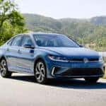 Jetta SEL shown in Monterey Blue Pearl
