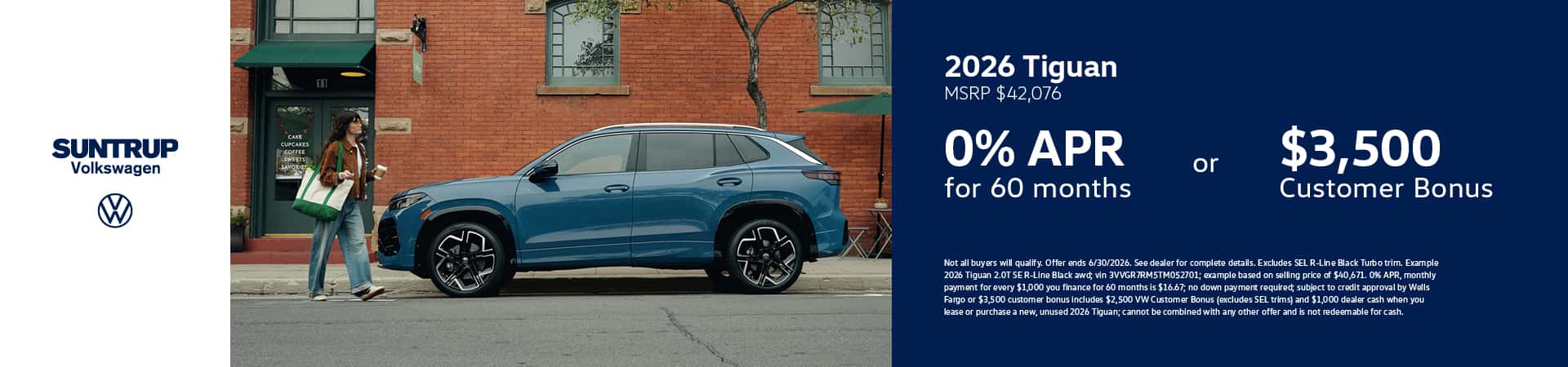 2026 Tiguan May offer