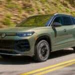 Tiguan SEL R-Line Turbo with 4MOTION® shown in Avocado Green with black roof