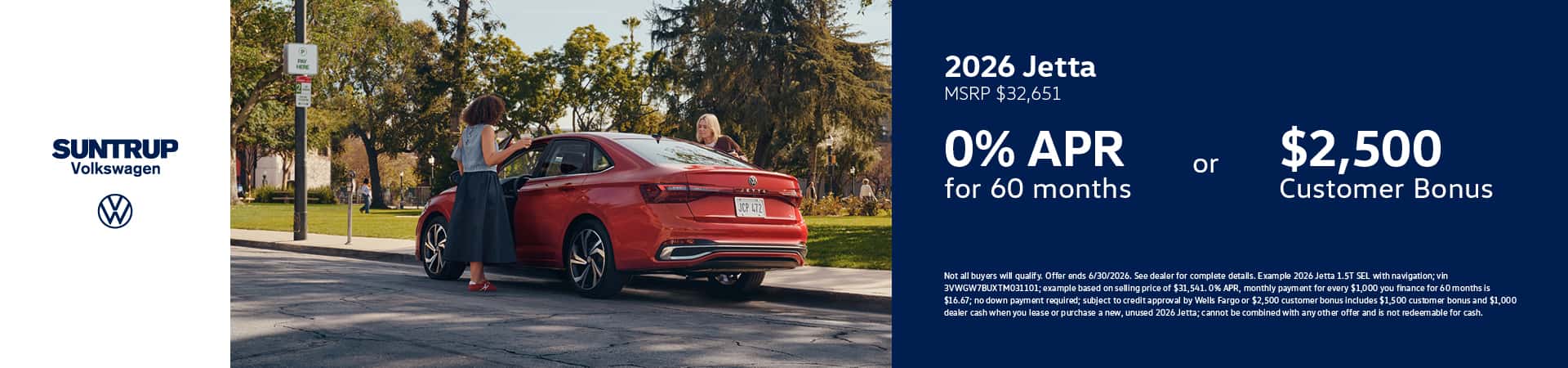 2026 Jetta June 2026 offer