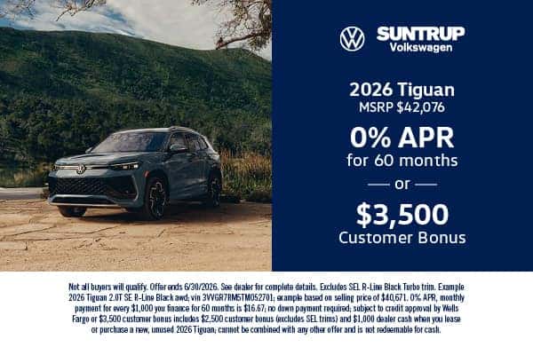 2026 Tiguan June offer
