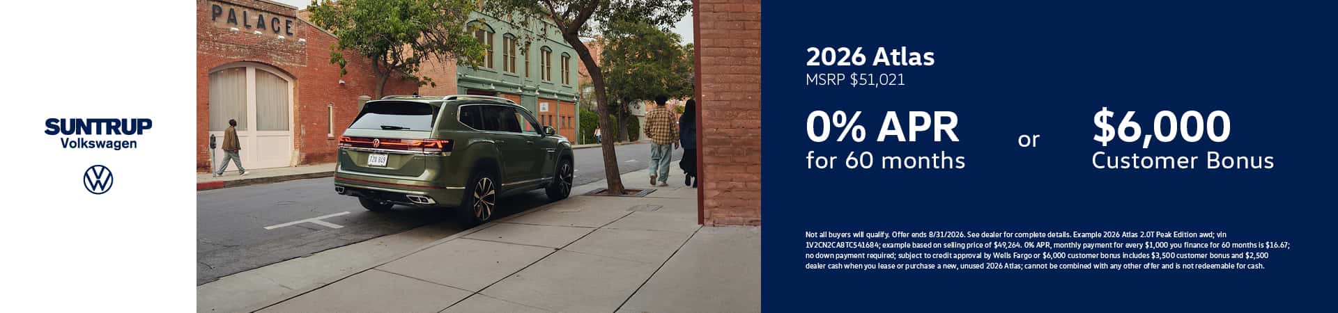 2026 Atlas July offer