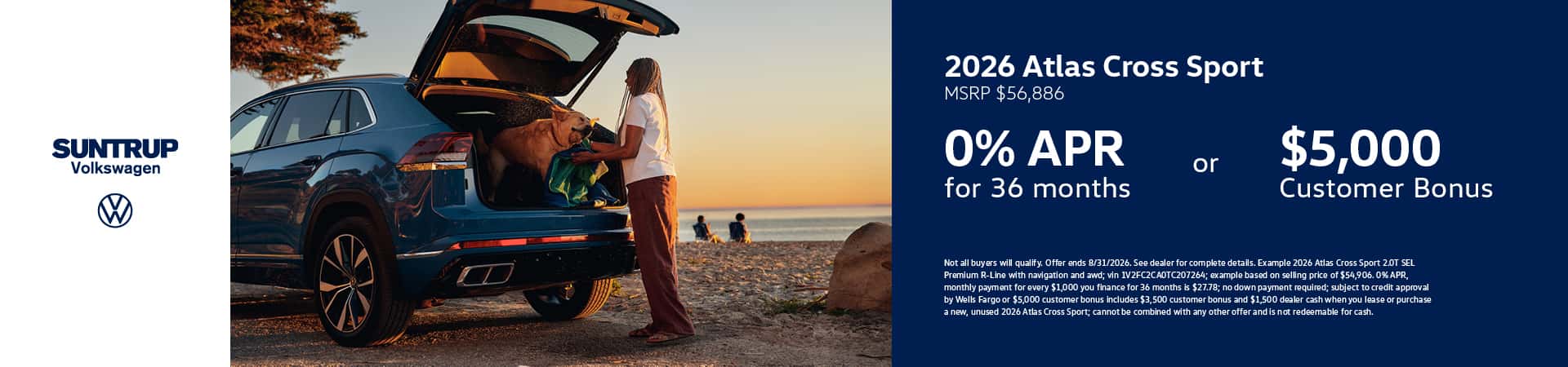 2026 Atlas Cross Sport July offer