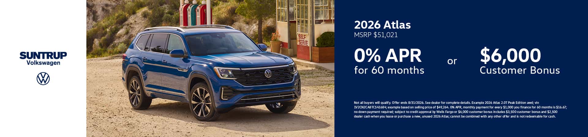 2026 Atlas August offer