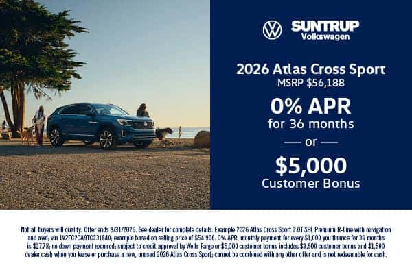 2026 Atlas Cross Sport August offer