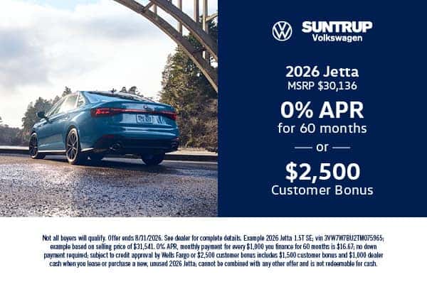 2026 Jetta August offer