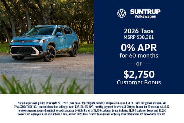 2026 Taos August offer