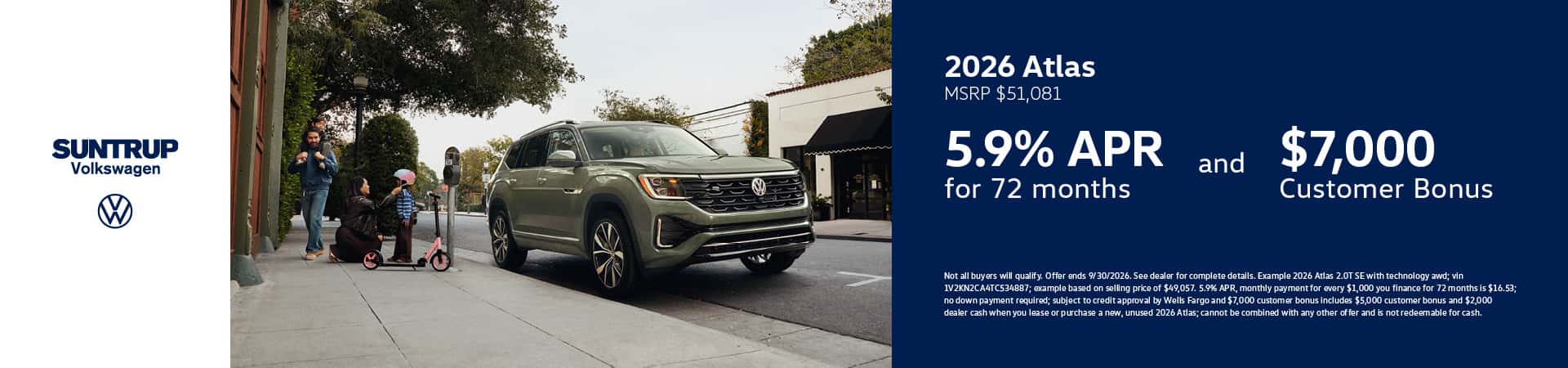 2026 Atlas September offer