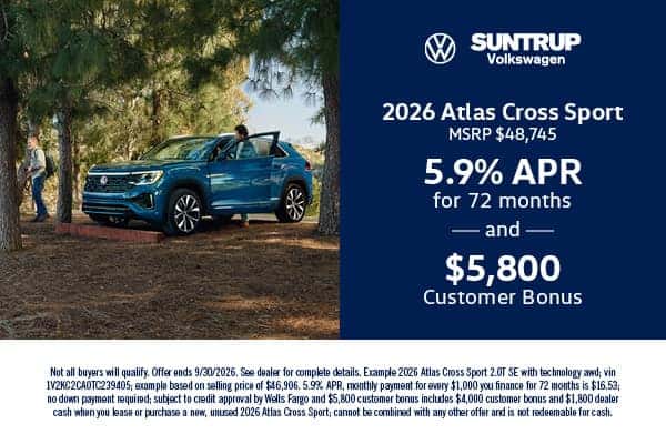 2026 Atlas Cross Sport September offer